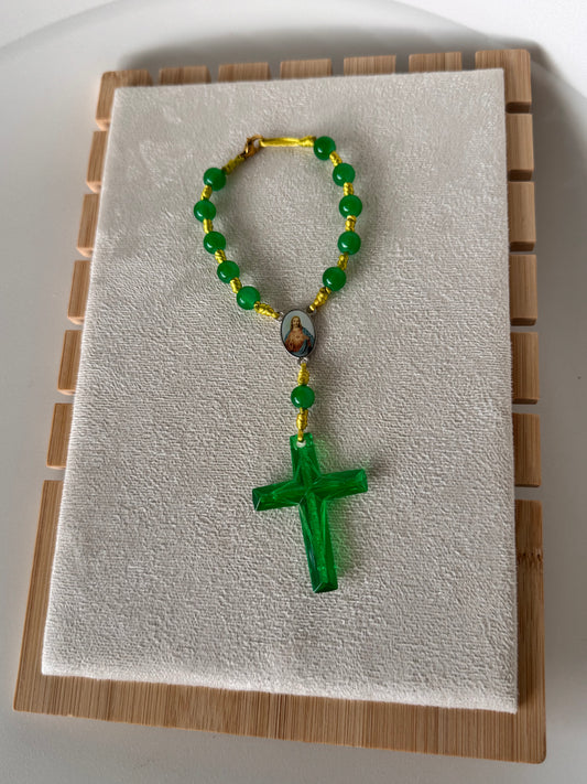 Mini Rosario verde San Judas