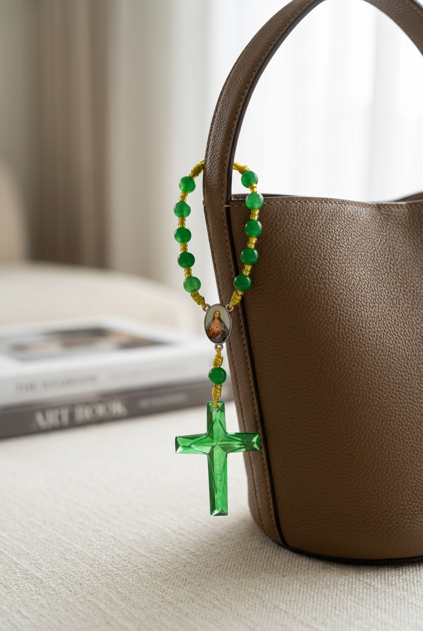 Mini Rosario verde San Judas