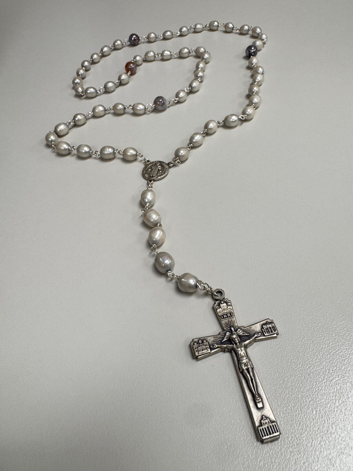 Old School Pearls Rosario