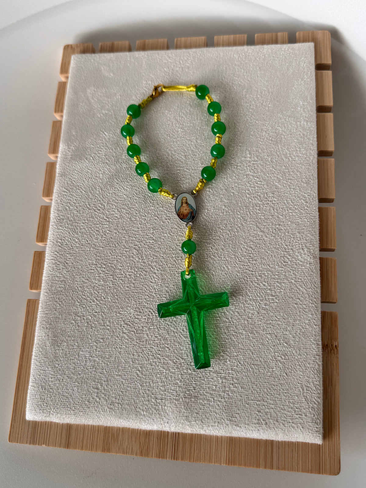 Mini Rosario verde San Judas