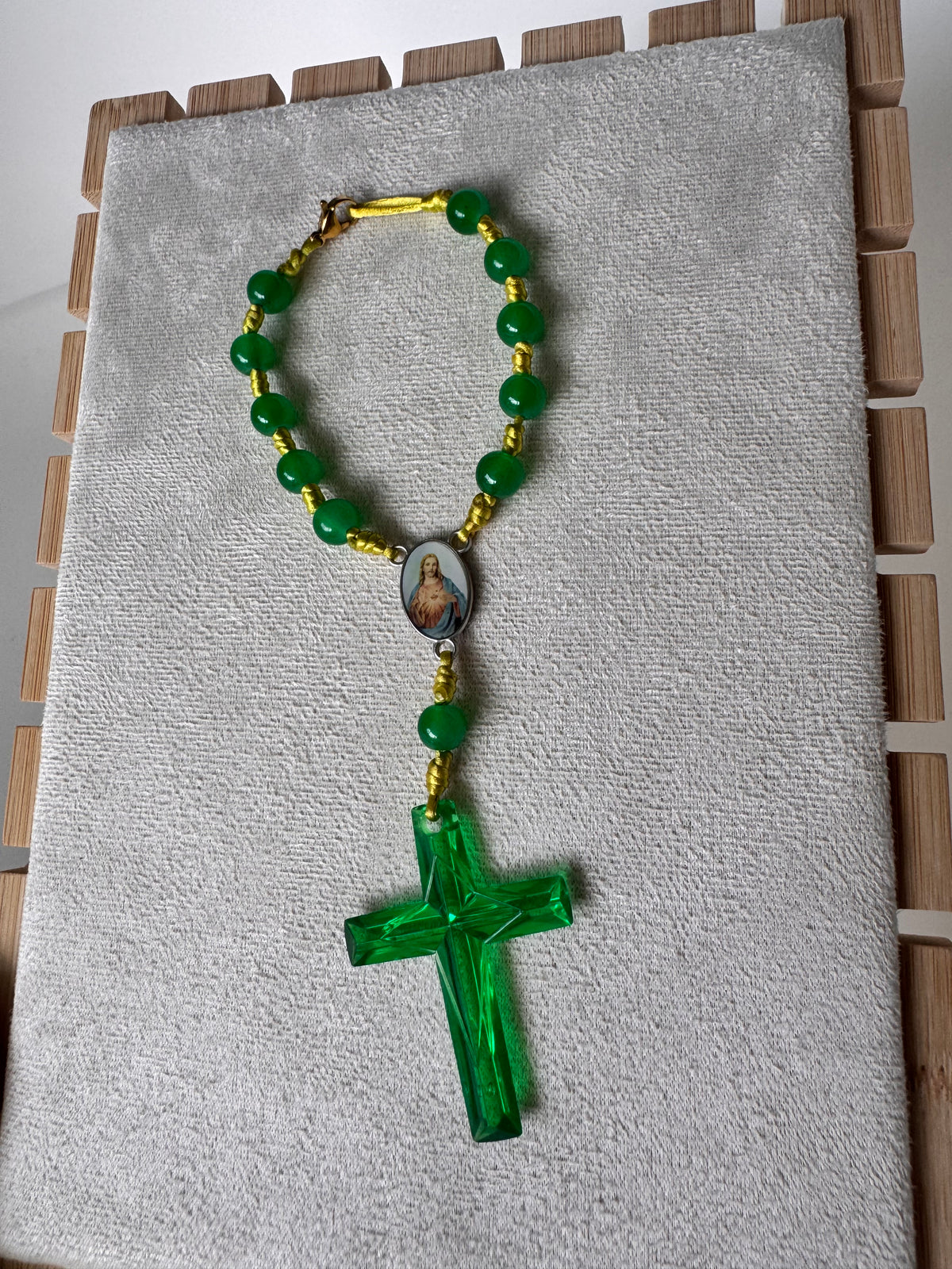 Mini Rosario verde San Judas