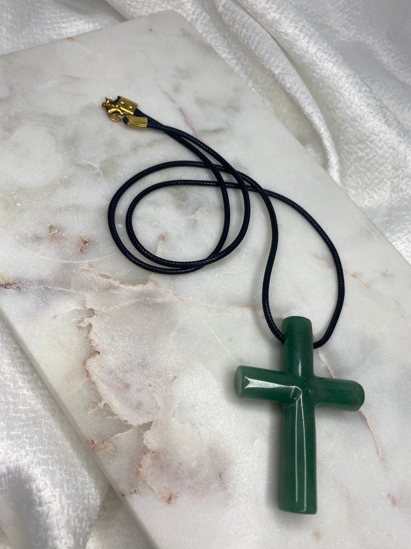 Aventurine cross