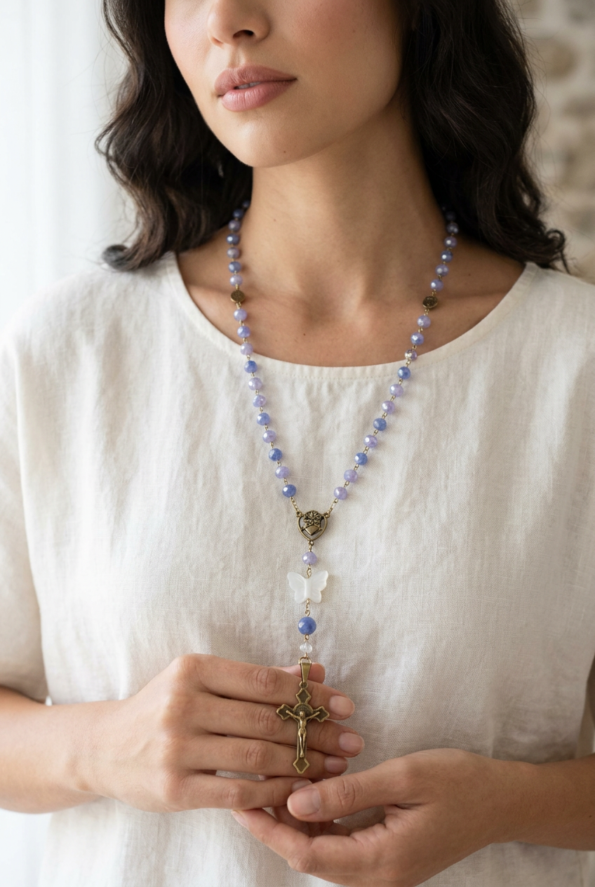 Lila and blue purple Rosario