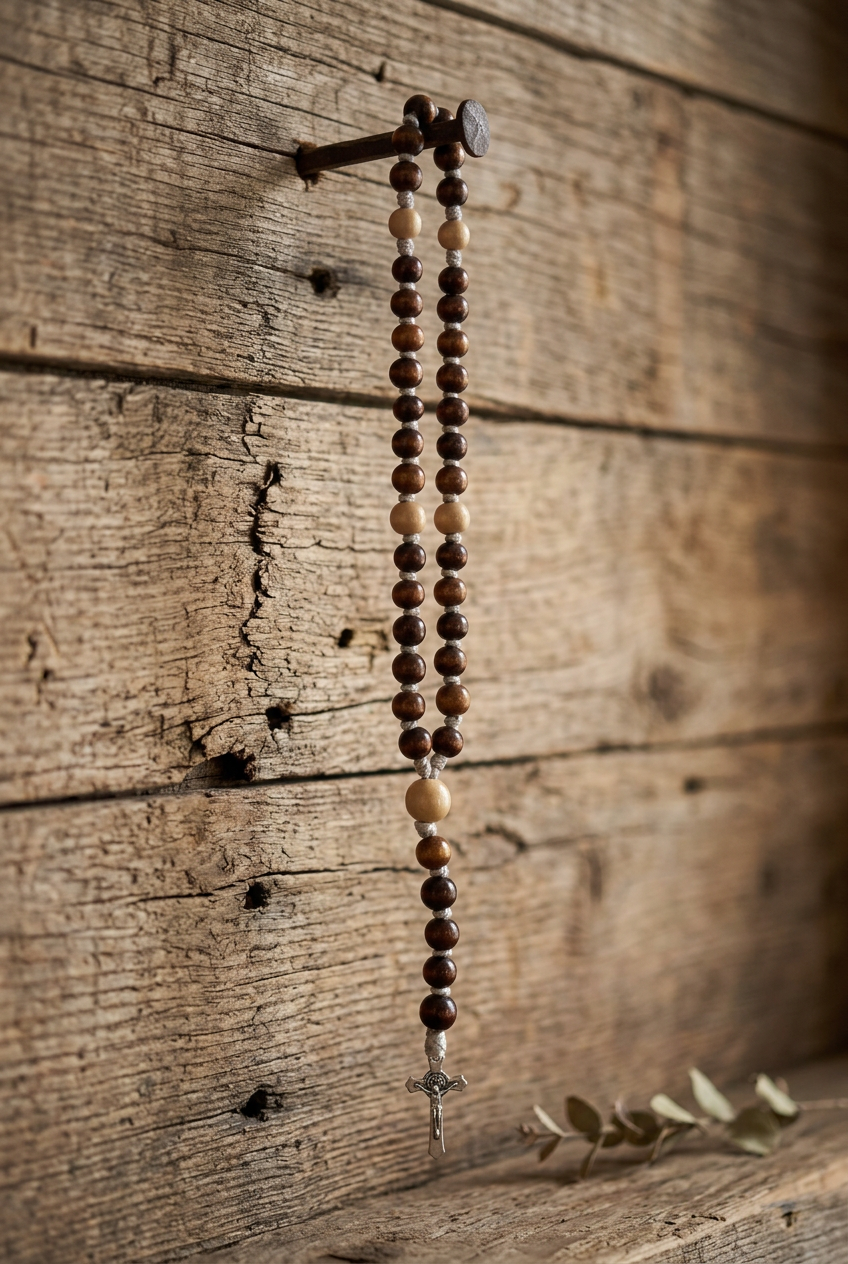 Rosario en Madera para Pared