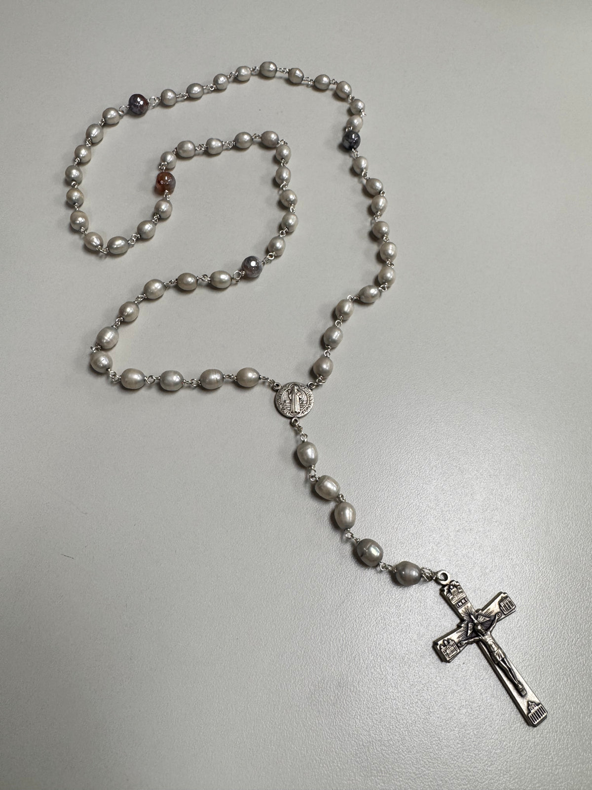 Old School Pearls Rosario