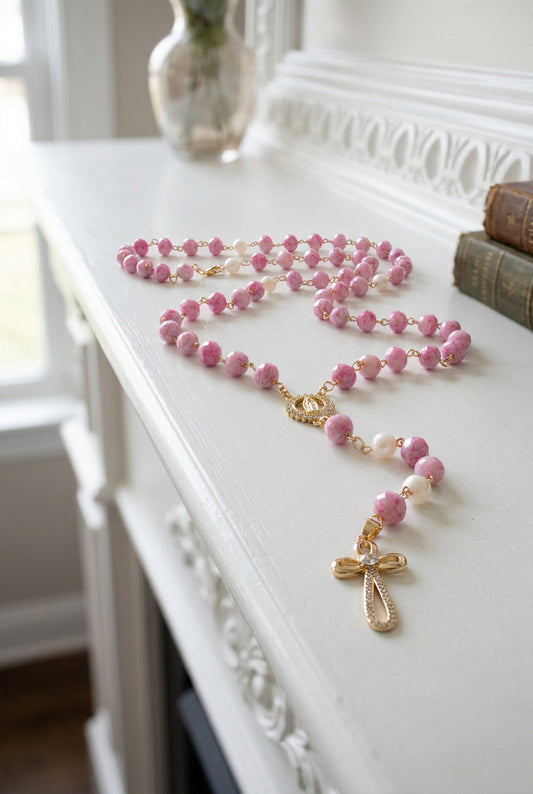 Gold Pink Crystals