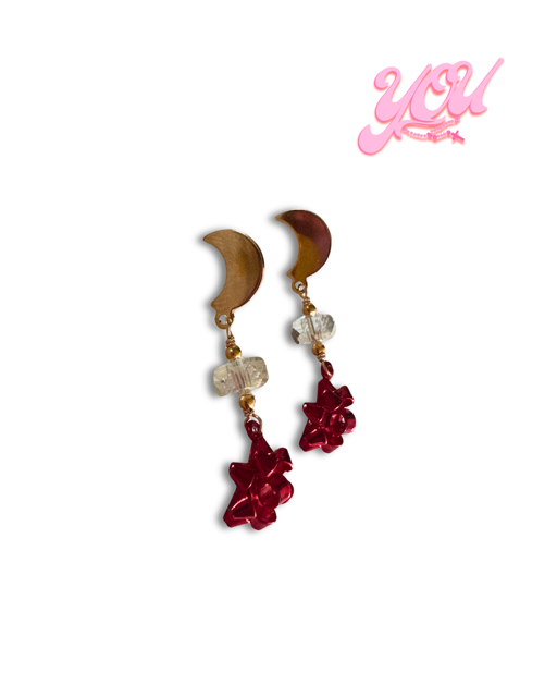 Bow Moon Earrings